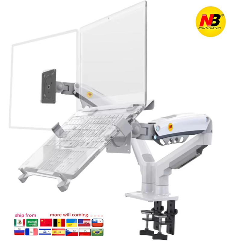 Dual Monitor Desk Setup - Uchwyt na monitor do biurka NB