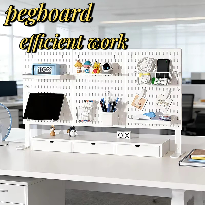 Desk Setup Table - Tablica perforowana PP 30×30cm, organizer z