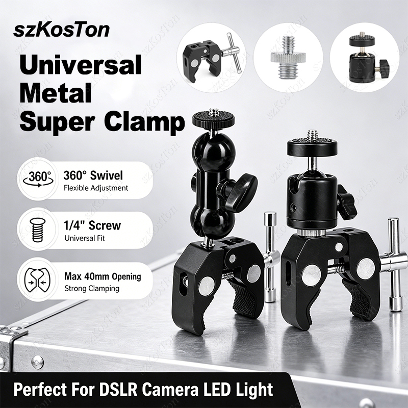 Monitor Arm Clamp - Metalowa super zaciskarka do kamery 360