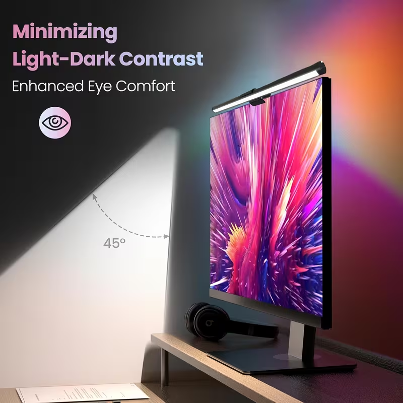 Desk Setup Modern - Listwa oświetleniowa LED do monitora, lampka