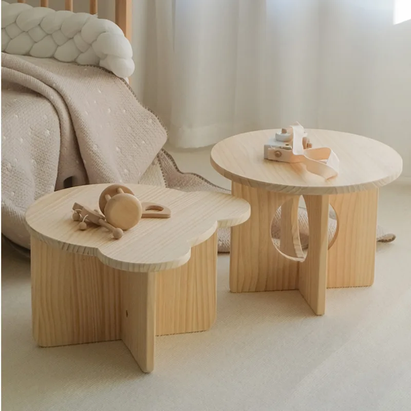 Desk Setup Small Room - Mały stolik dziecięcy z litego drewna