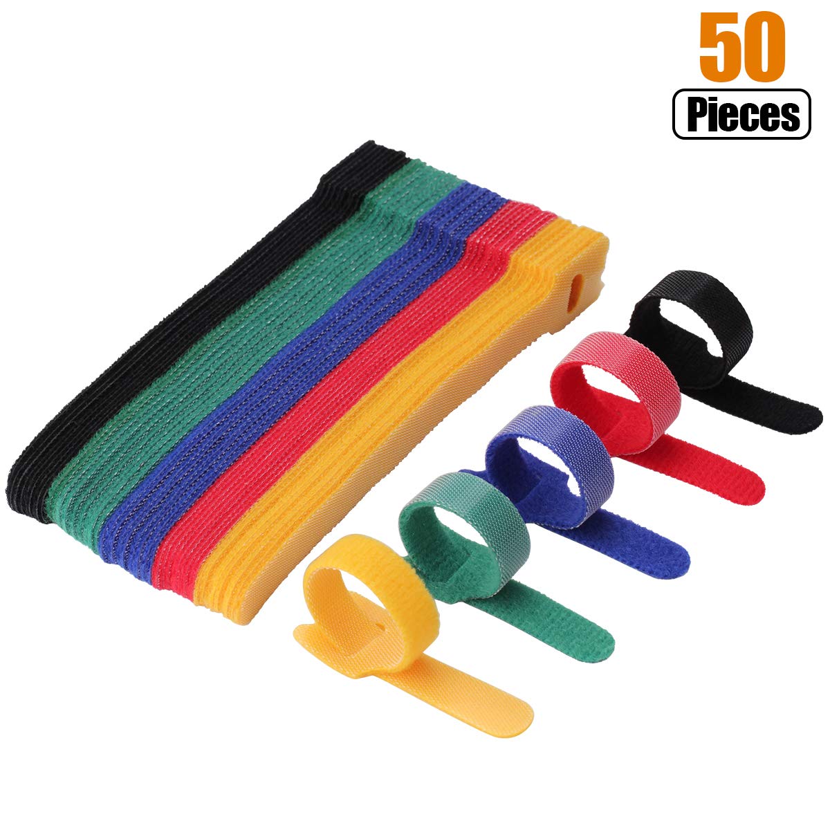 Cable Velcro Strap - 50 sztuk 12*150-300mm typ T opaska
