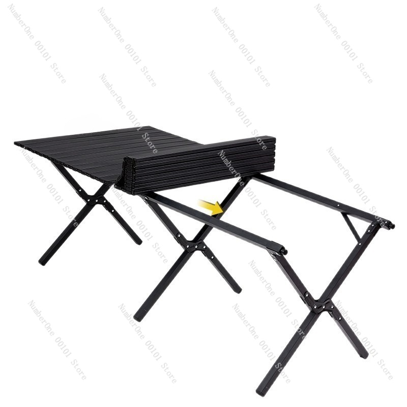 Desk Setup Table - Przenośny składany stół i krzesła kempingowe