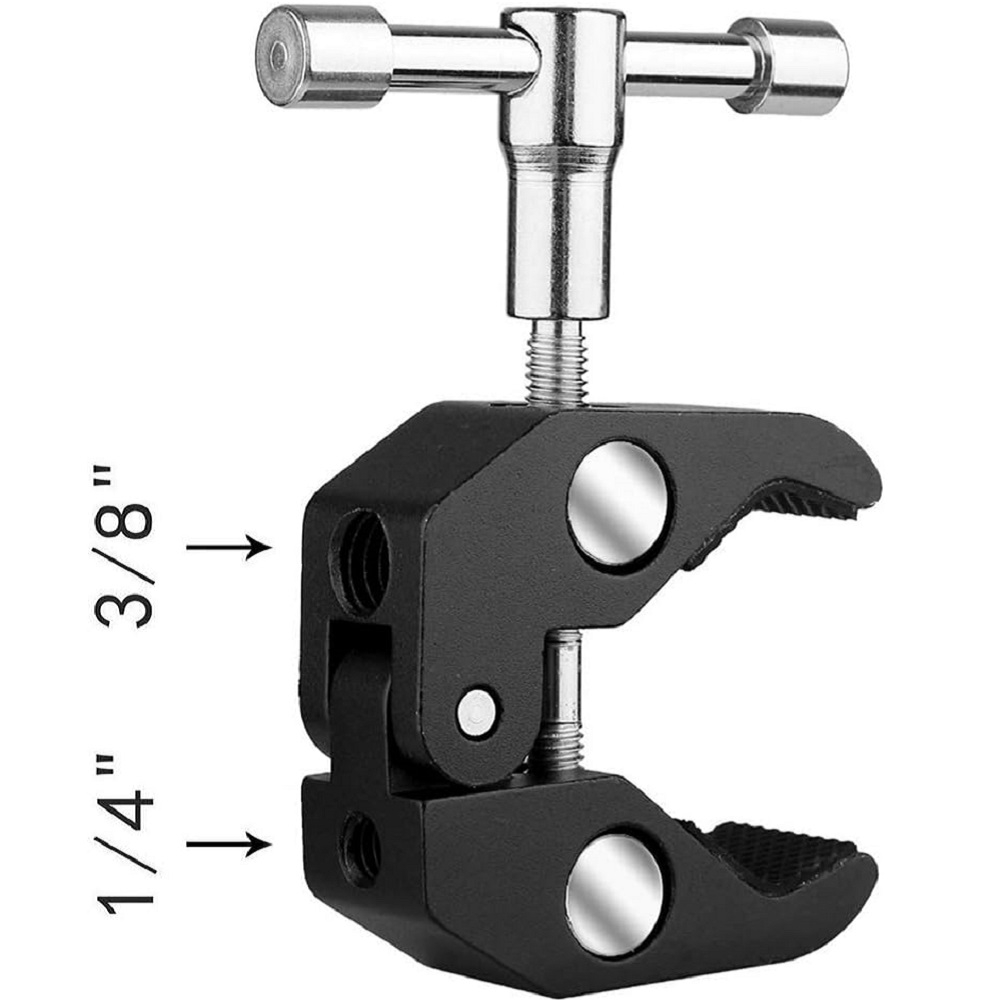 Monitor Arm Clamp - Duży klips z głowicą kulową, podwójny