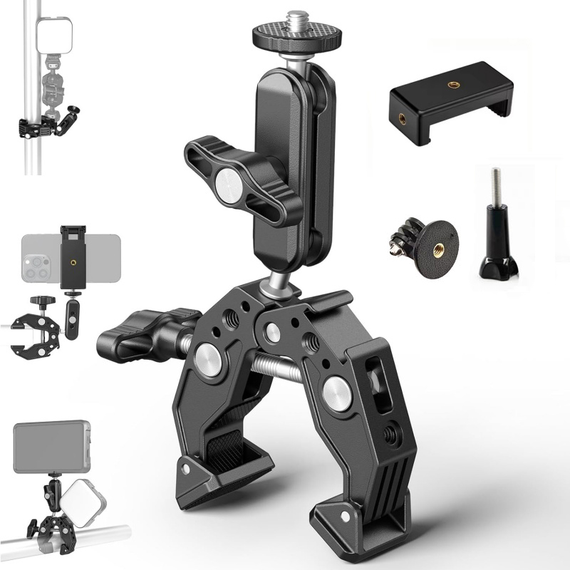 Monitor Arm Clamp - Uniwersalny aluminiowy super zacisk z podwójną