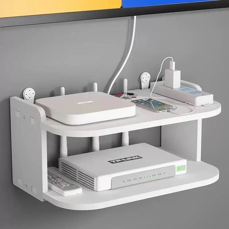 Desk Setup Tv - Półka ścienna na router i organizer