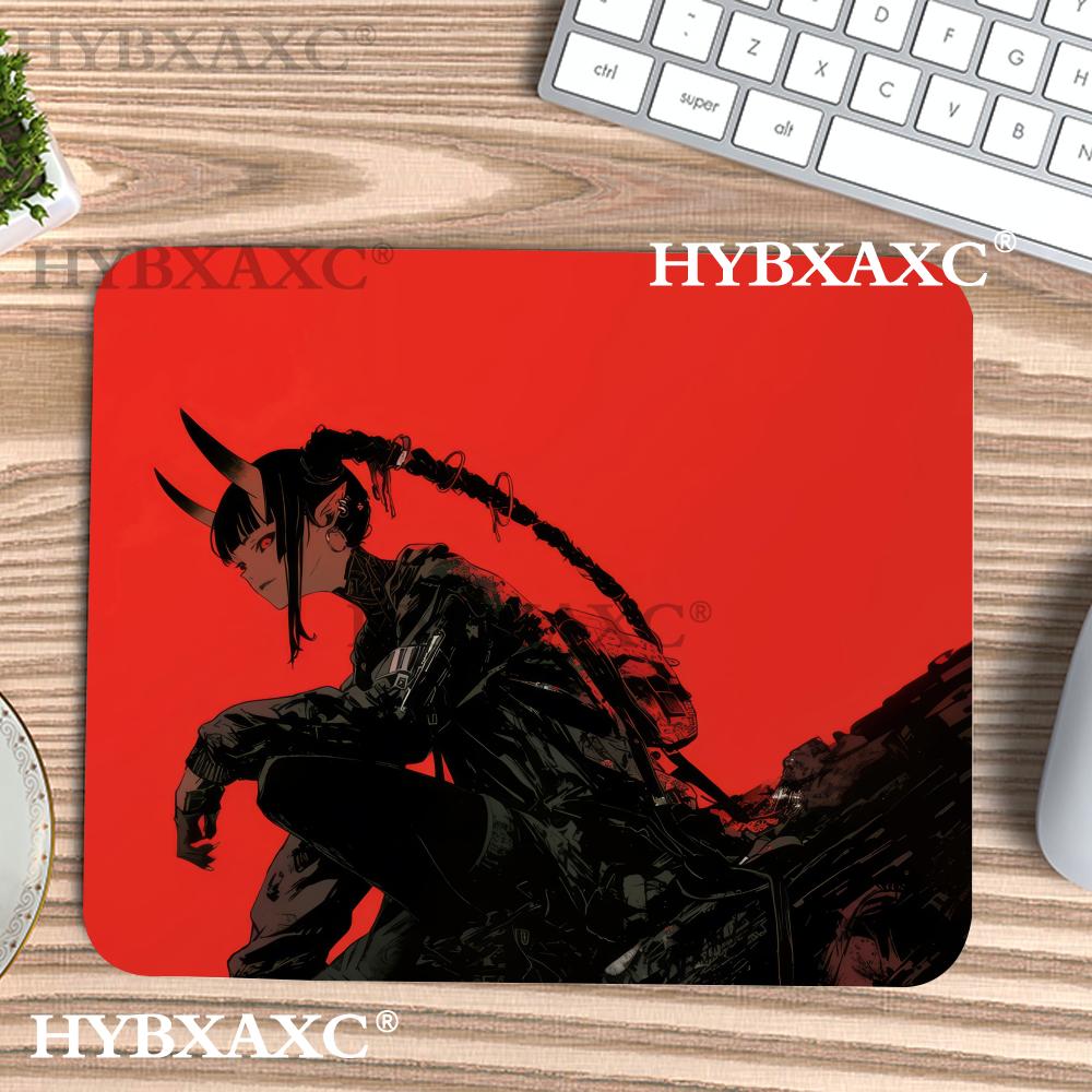 Work Desk Home Setup - HYBXAXC Podkładka pod mysz z czerwonym