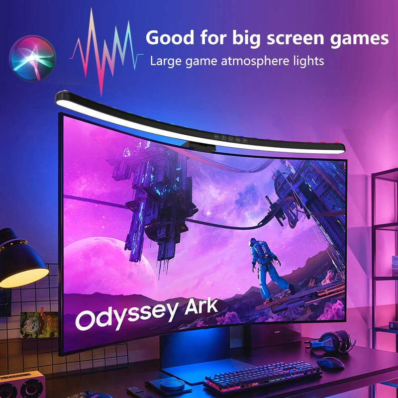 Desk Setup Modern - Światło do monitora komputerowego RGB z