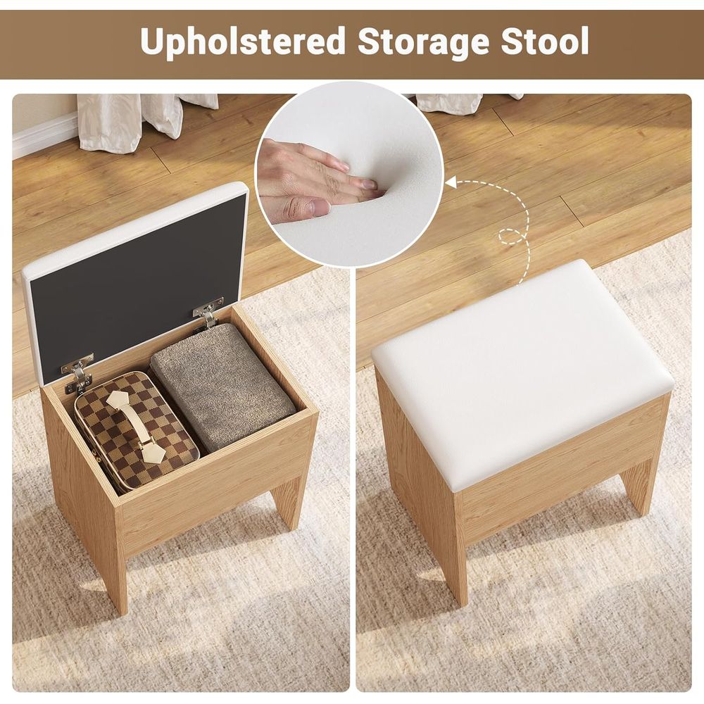 Toaletka BTHST z oświetleniem  – Desk Setup Modern recenzja i cena