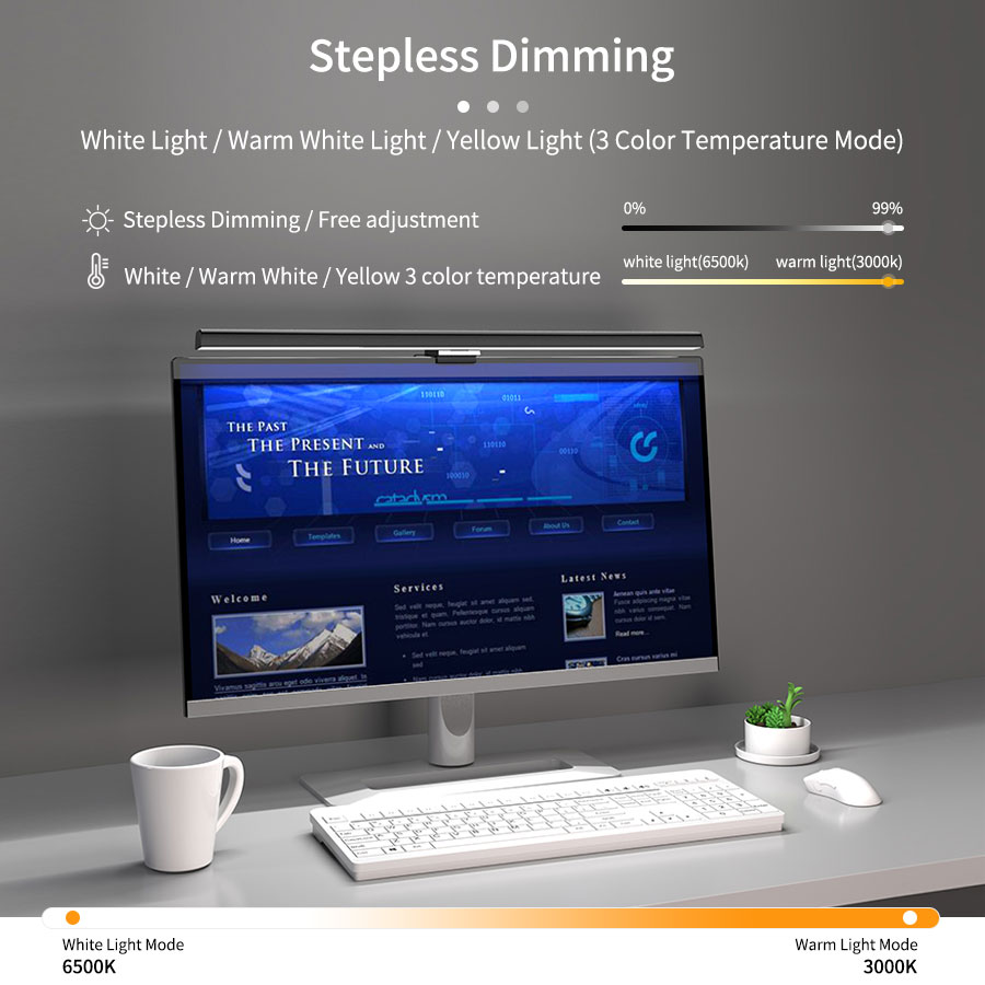 Lampa LED do monitora 50 cm, w – Desk Setup Modern recenzja i cena