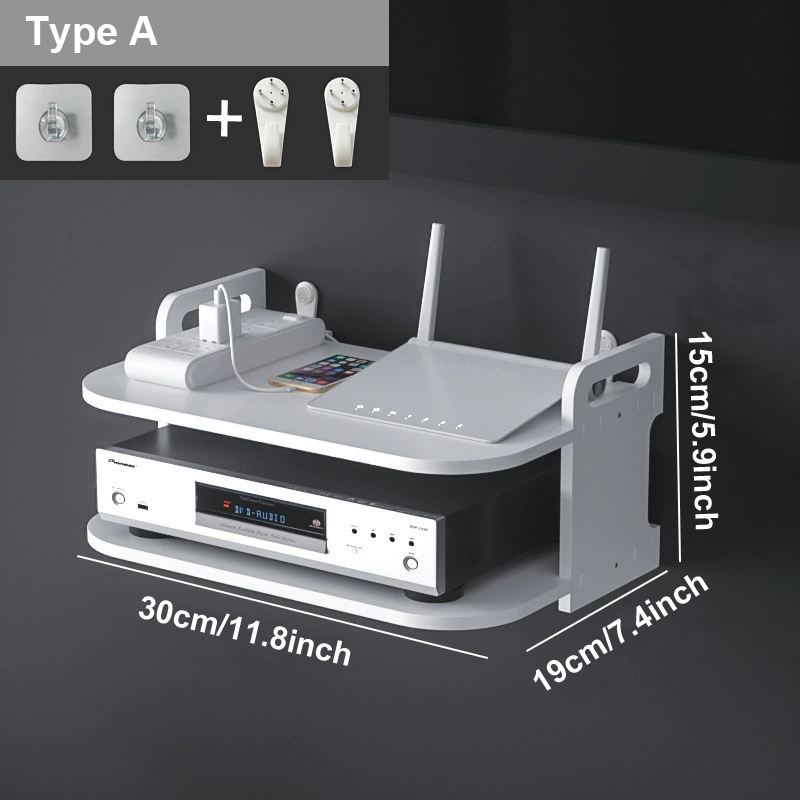 Półka ścienna na router z otwo – Desk Setup Tv recenzja i cena
