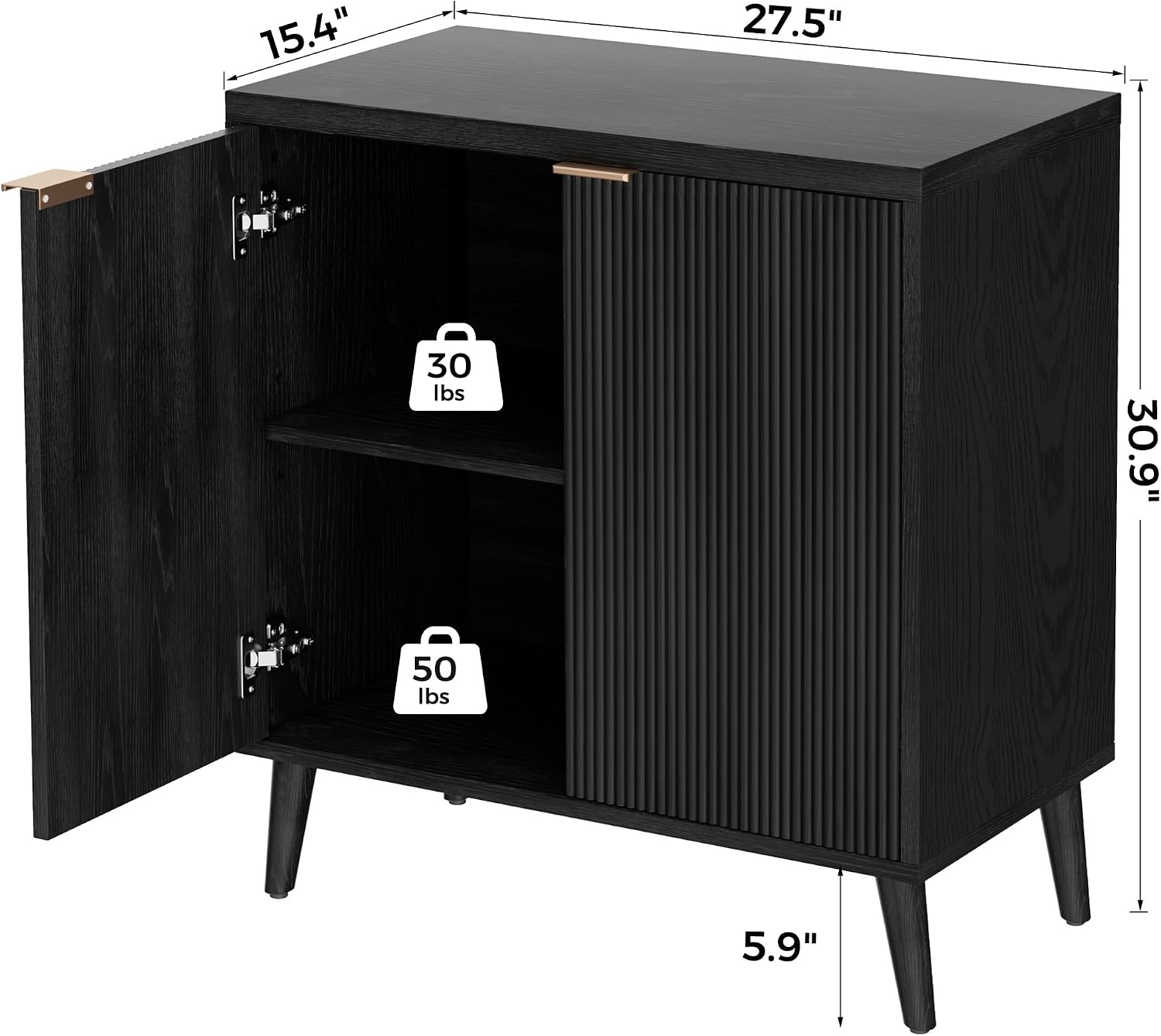 Szafka bufetowa z karbowaną ob – Desk Setup Modern recenzja i cena