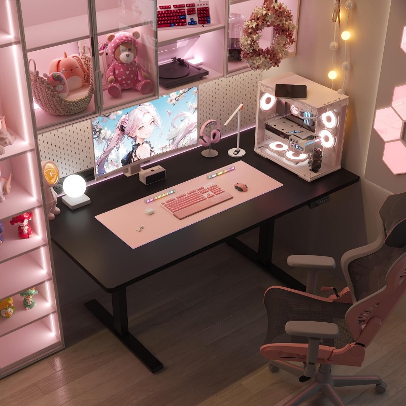 Biurko elektryczne FLEXISPOT,  – Dual Monitor Desk Setup recenzja i cena