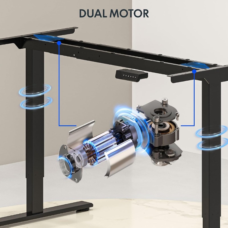 Biurko elektryczne FLEXISPOT,  – Dual Monitor Desk Setup recenzja i cena