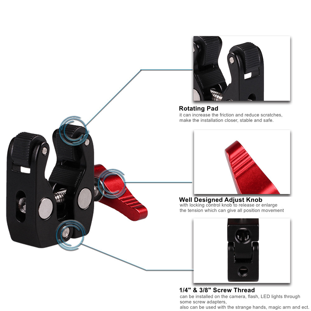 Metalowy wielofunkcyjny zacisk – Monitor Arm Clamp recenzja i cena