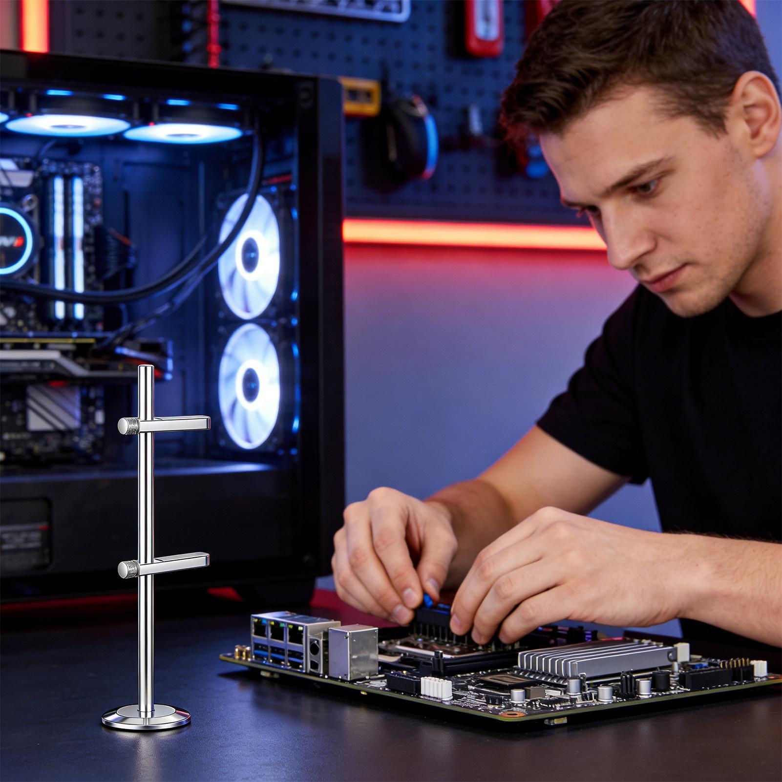 Podpórka GPU z magnetycznym mo – Desk Setup Videos recenzja i cena
