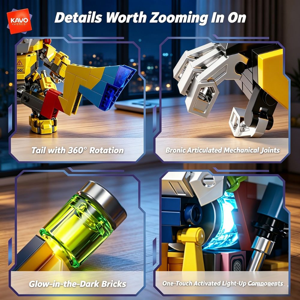 KAVOWORLD 1505 elementów Mecha – Desk Setup Small Room recenzja i cena
