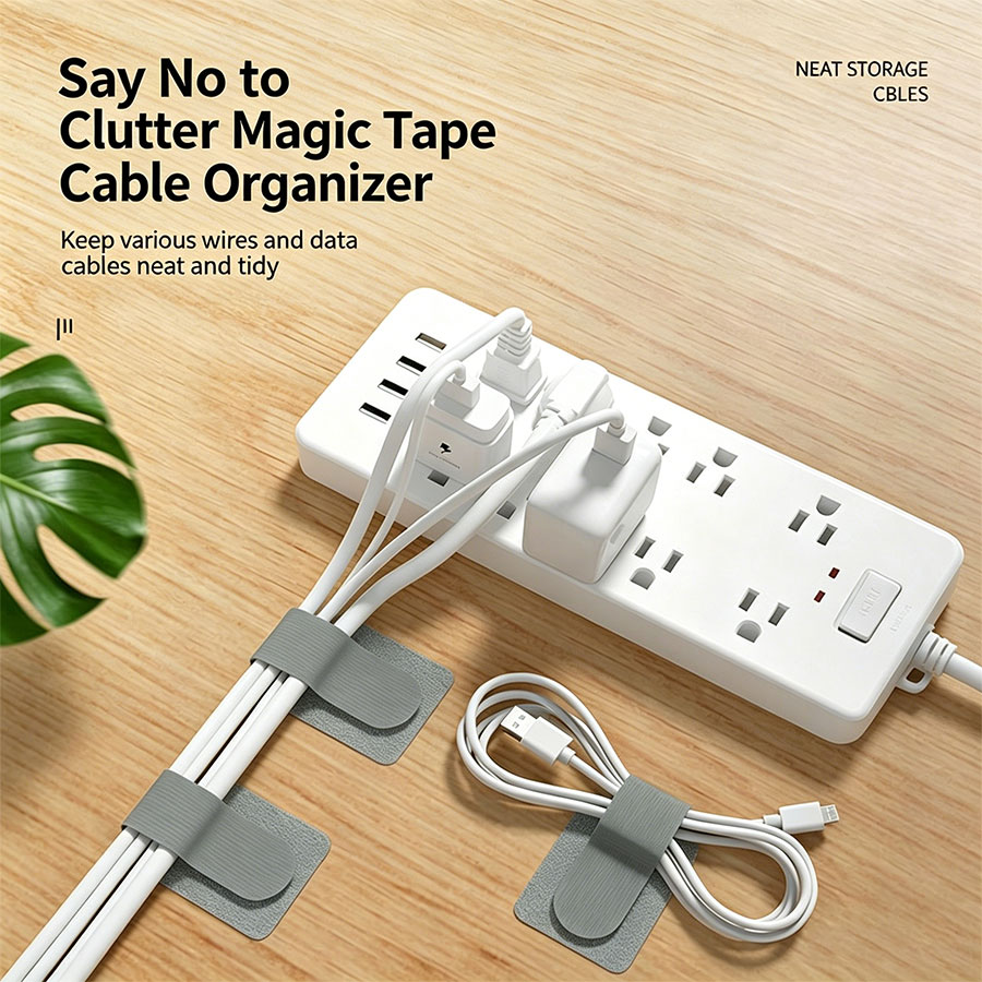 10 sztuk, organizer kabli na r – Cable Velcro Strap recenzja i cena