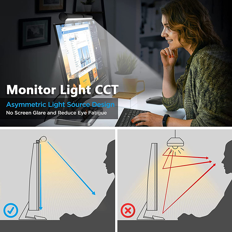Lampa stołowa RGB 40 cm, lampk – Desk Setup Modern recenzja i cena